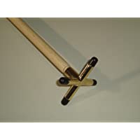 Los mejores  - 1 x 57 &quot-(145cm) PUENTE DE DESCANSO STICK + BRONCE CRUZ DE DESCANSO
